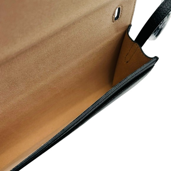 ORYANY Womens Leather Mandy Gift Set Crossbody & Removable Card Case Solid Black - Picture 8 of 15